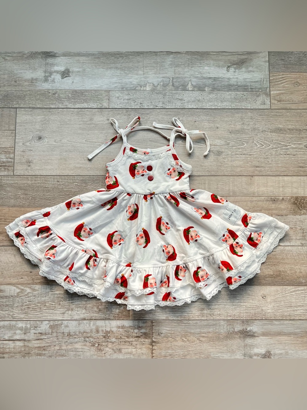 Jane + Jo Girls House Dress in Dear Santa Size 18 Months